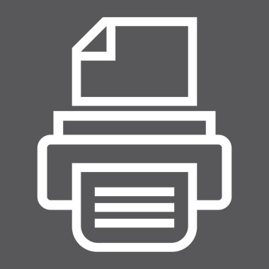 Yazıcı vektör simgesi