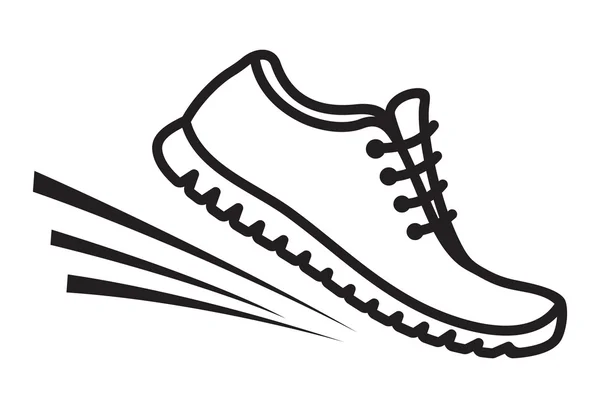 Zapatillas de correr icono — Vector de stock