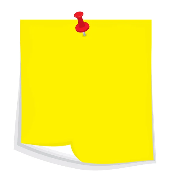 Vector sticky note — Stock Vector