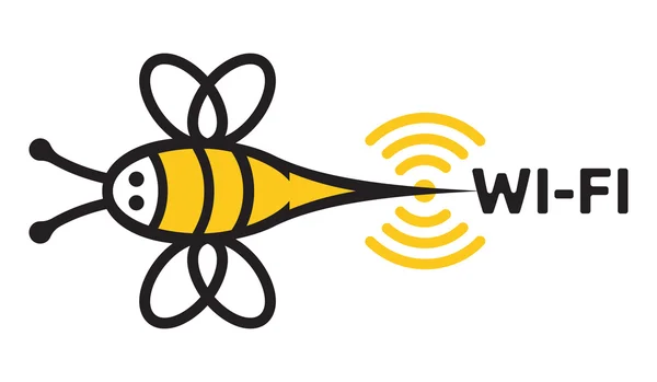 Icône vectorielle Wi-Fi Bee — Image vectorielle