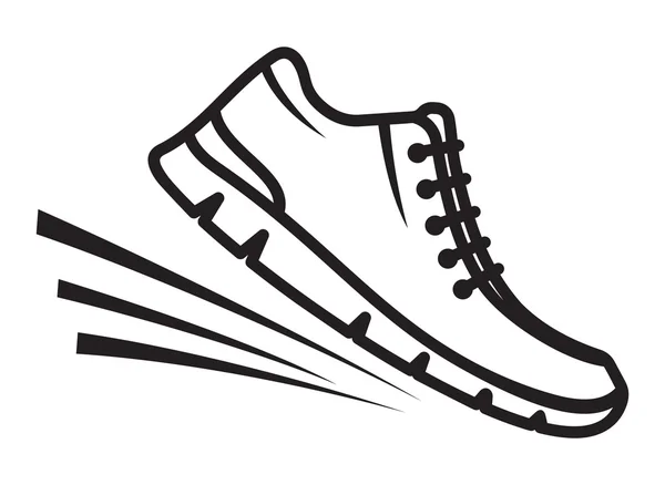 Zapatillas de correr icono — Vector de stock