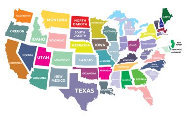 ABD devletleri haritası