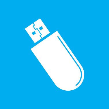 usb flash vektör simgesi