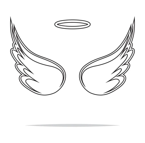 天使的翅膀矢量图 — 图库矢量图片