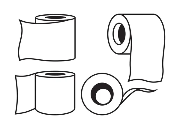 Toilet paper vector icon — Stock Vector