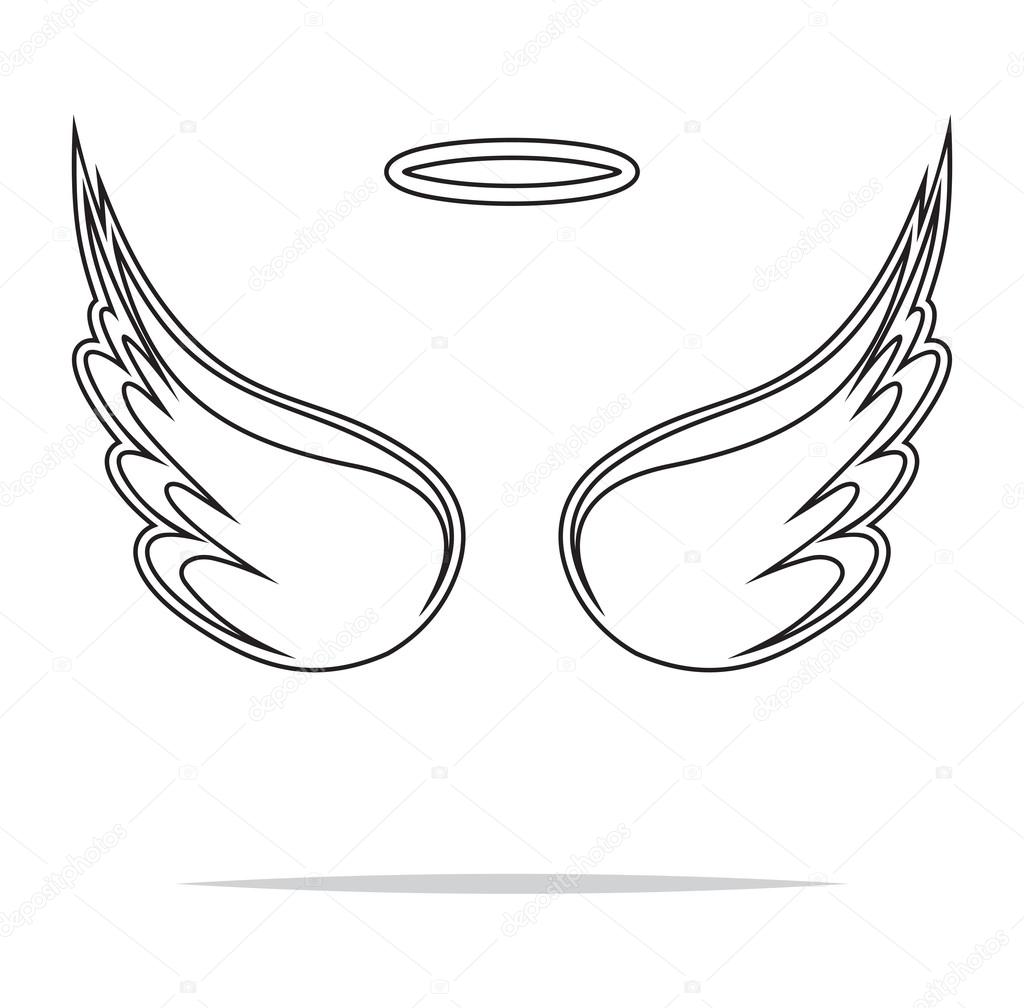 Angel wings vector illustration