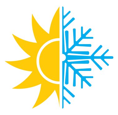 Klima vektör Icon - yaz kış