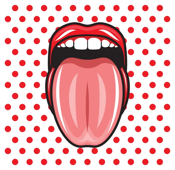 Язика та губ. — стоковий вектор