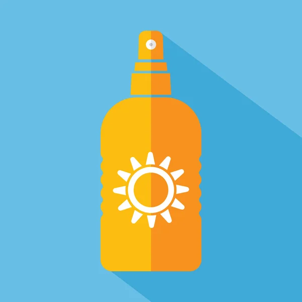 Sun protect vector flat icon — Stok Vektör