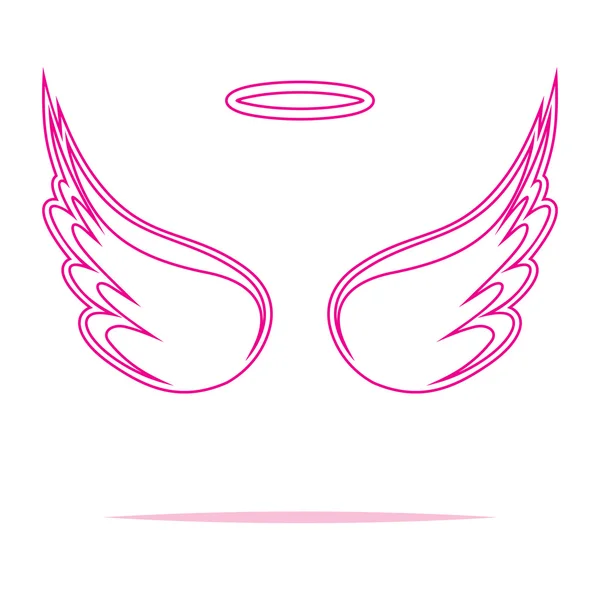 天使の翼ベクトル イラスト — ストックベクタ