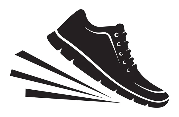Running shoes pictogram — Stockvector