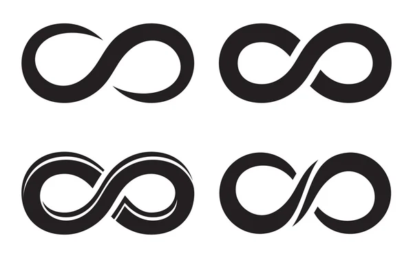 Infinity pictogrammen — Stockvector