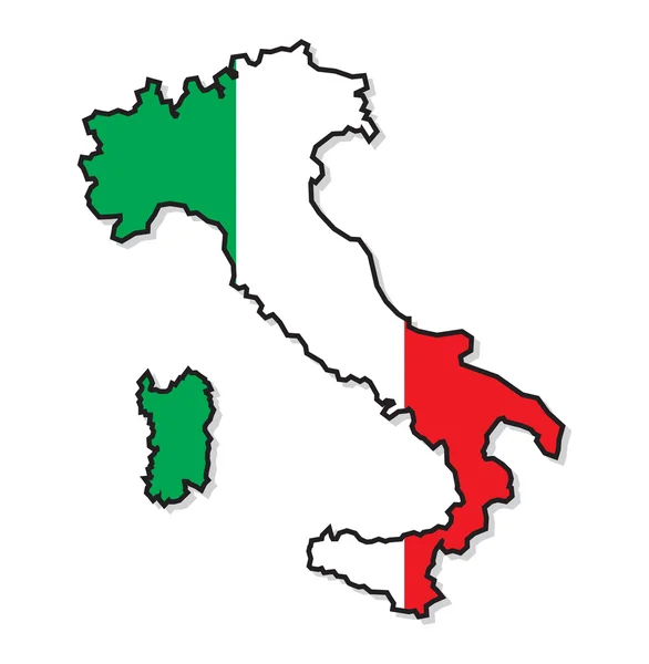 Italy map — Stock Vector