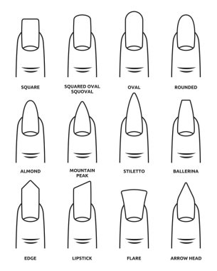 Download Nail Shapes Free Vector Eps Cdr Ai Svg Vector Illustration Graphic Art