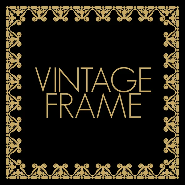 Vintage frame vector — Stock Vector