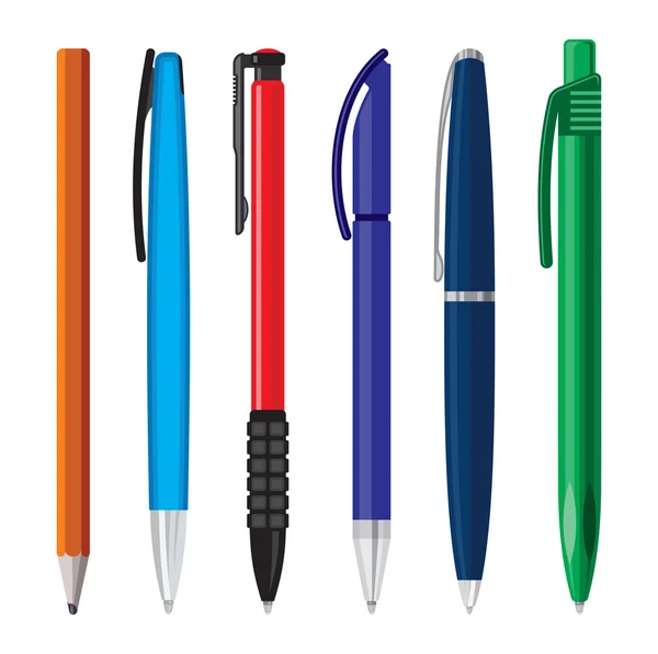 Stylos de bureau illustration vectorielle — Image vectorielle