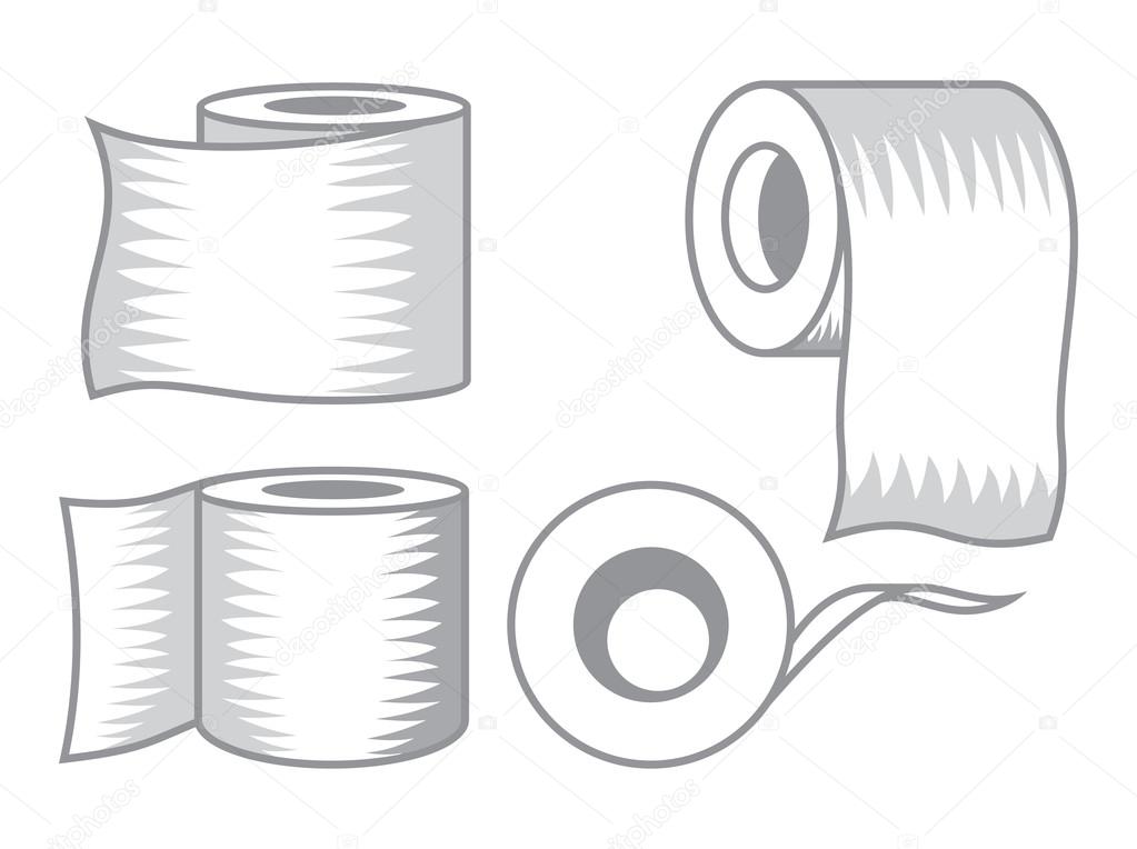 Toilet paper vector icon