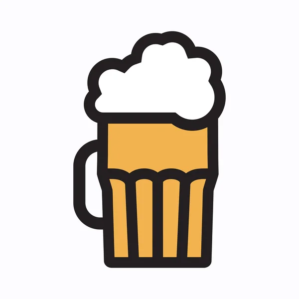 Beer vector icon — Stock Vector