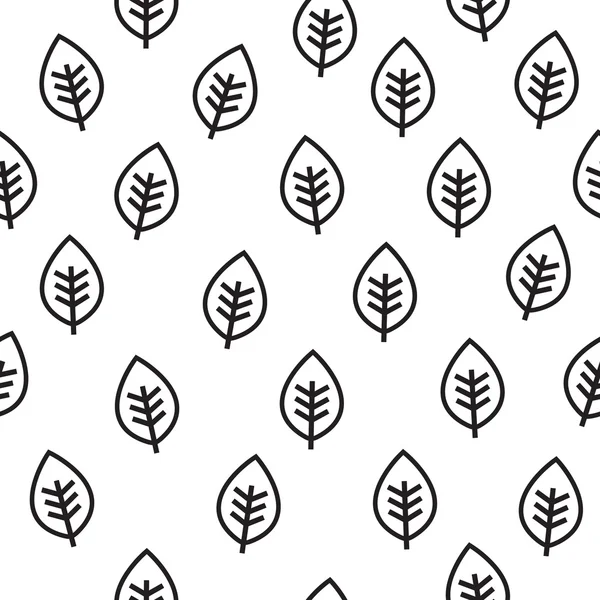Leaf seamless vector pattern — Stock Vector