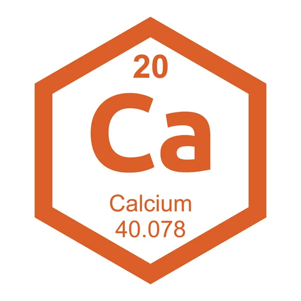 Periyodik tablo Calcuim — Stok Vektör