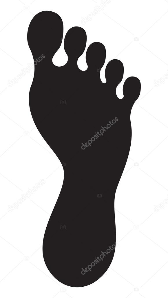 Foot symbol - foot print lgbt flag