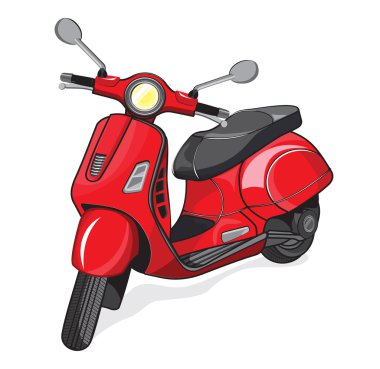 vektör küçük şehir motosiklet