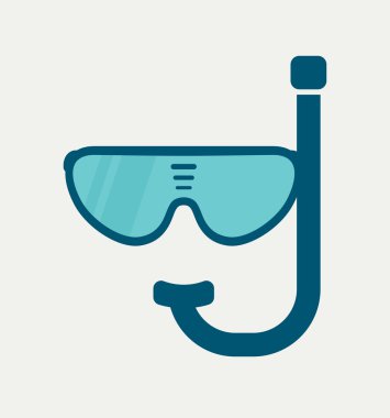 Scuba diving vektör simgesi