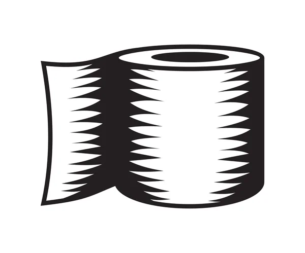 Toilet paper vector icon — Stock Vector