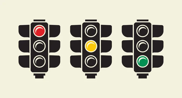 Traffic light vector sign — ストックベクタ