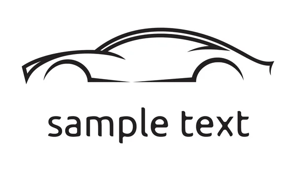Carte de silhouette vectorielle de voiture — Image vectorielle