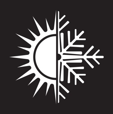 Klima vektör Icon - yaz kış