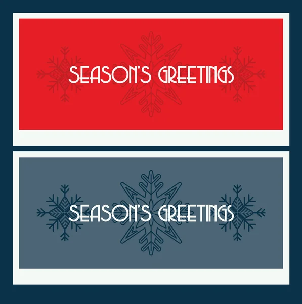 Seasons greetings — Stock Vector