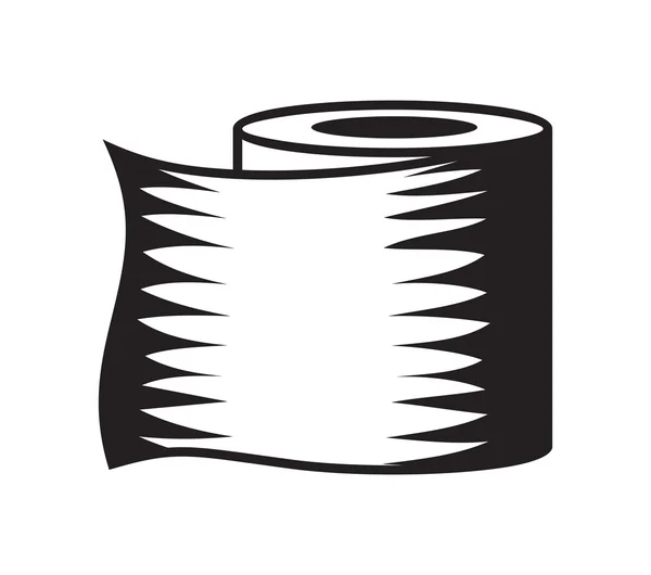 Toilet paper vector icon — Stock Vector