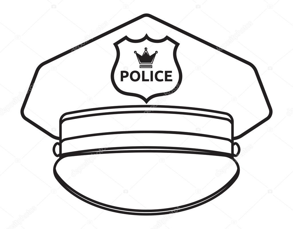 Police cap — Stock Vector © branchecarica #84107598