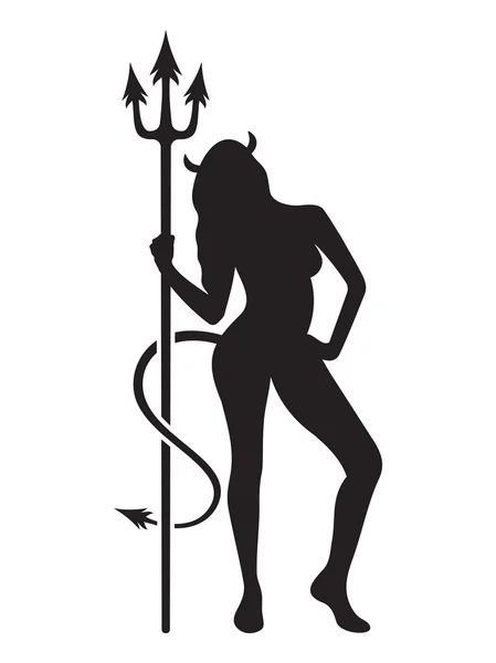 Devil woman — Stock Vector