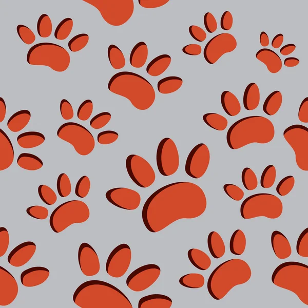 Animal paw prints — Stock Vector