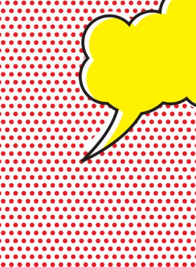 Pop Art konuşma balonu