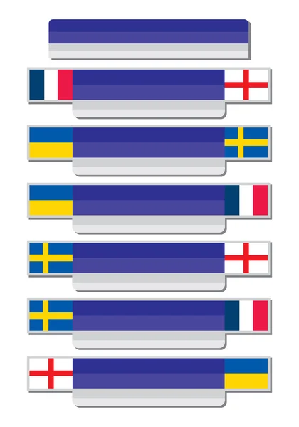 Grupa meczu szablon — Wektor stockowy