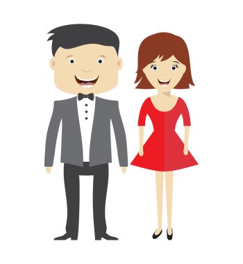 Gelin ve Damat Düğün simgesi