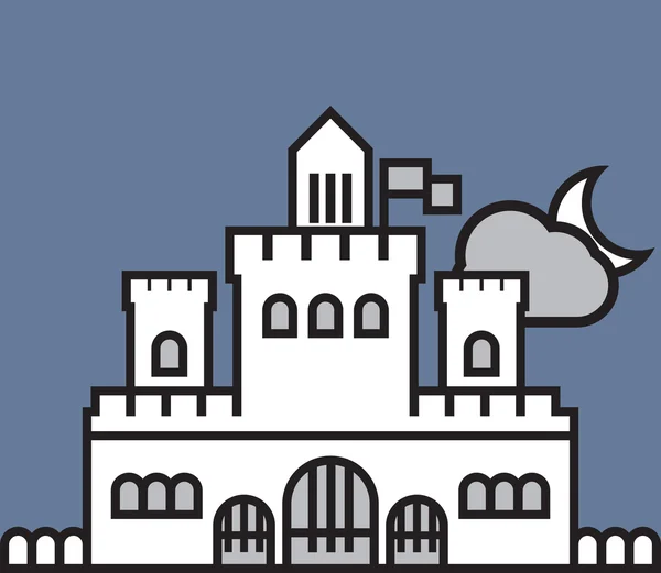 Ilustração vetorial do castelo —  Vetores de Stock