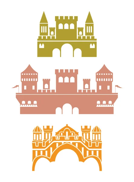 Vector illustration of the Castle — Stock Vector