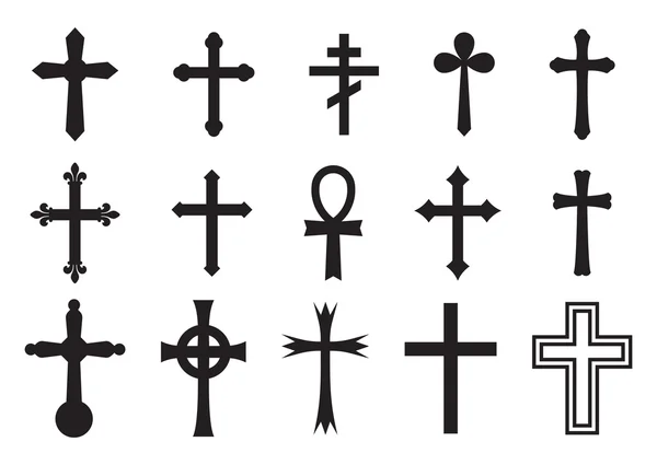 Vector illustration of the crosses — Stock Vector