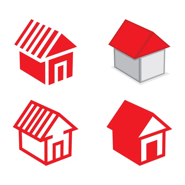 Illustrazione vettoriale delle case — Vettoriale Stock