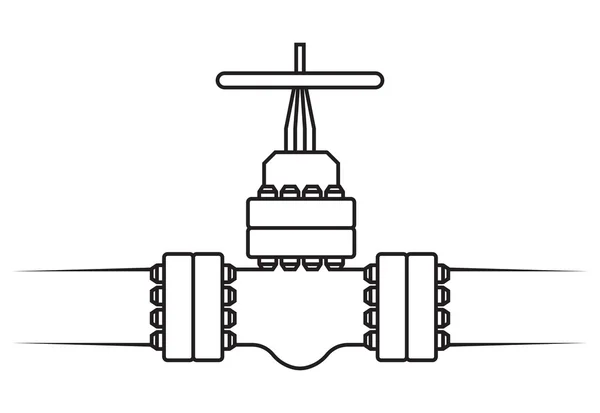 Installation de traitement des oléoducs et gazoducs — Image vectorielle