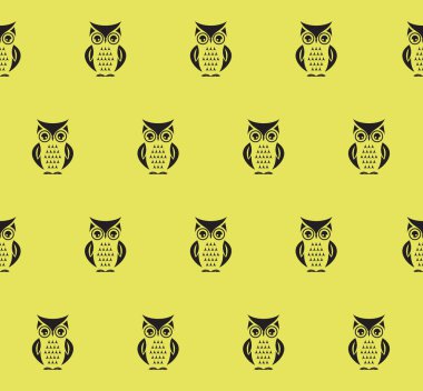 Baykuş sorunsuz vektör desen