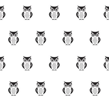 Baykuş sorunsuz vektör desen