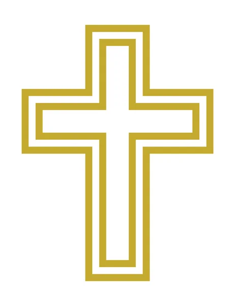 Векторная иллюстрация креста — стоковый вектор