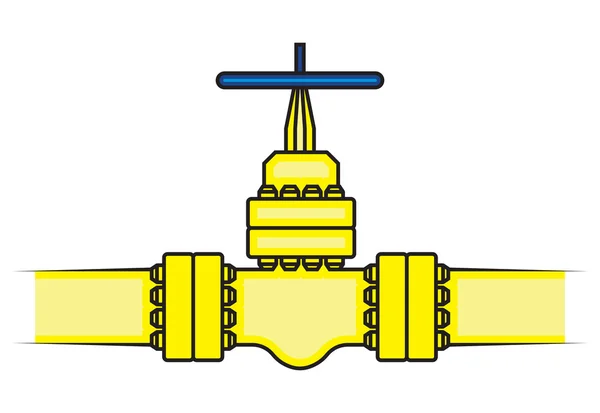 Installation de traitement des oléoducs et gazoducs — Image vectorielle