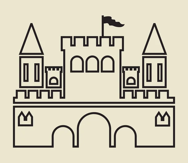 Ilustrações vetoriais do castelo —  Vetores de Stock