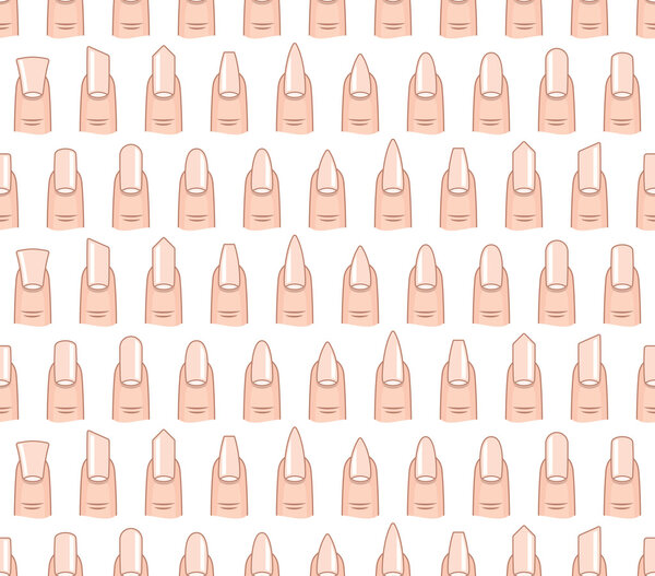 Different nails shape seamless  pattern